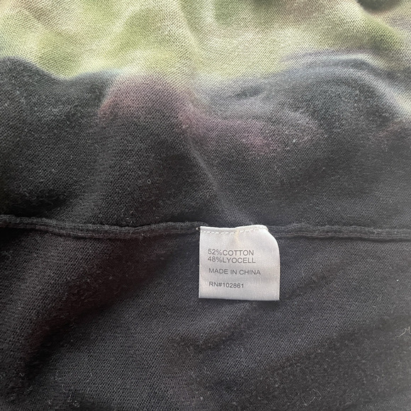 Adore Cardigan Women Small Black Peacock Feather Asymmetrical Hem Open Front - Picture 11 of 11